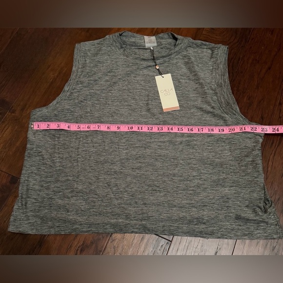 Calia Women's Lustralux Mock Neck Tank Breathable Soft Fabric Top XXL Gray NWT - Picture 5 of 9